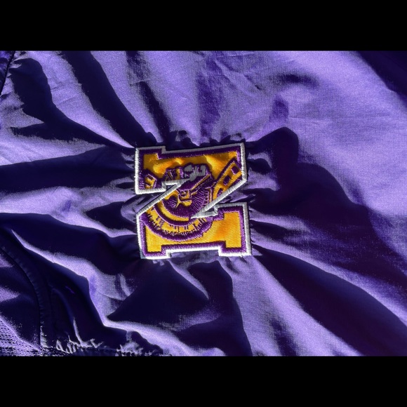 Nike Vintage Logod N Purple Yellow Jacket Pullover 1/4 zip Size XL - Picture 11 of 14